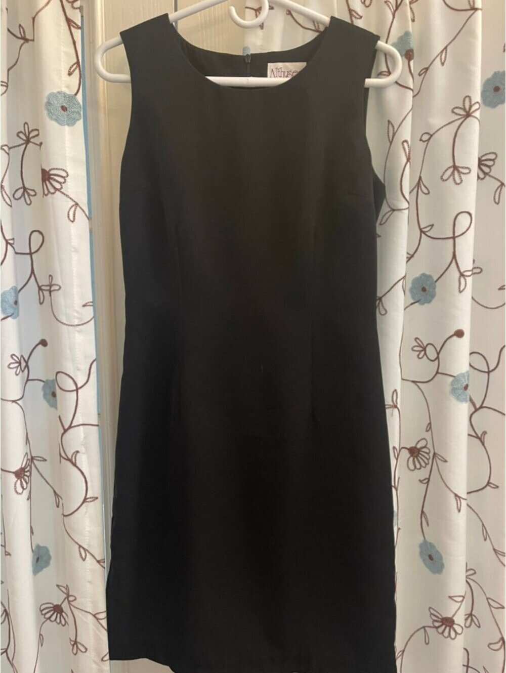 Althuser | Sz 10 | Vintage Black Sleeveless Sheath Dress